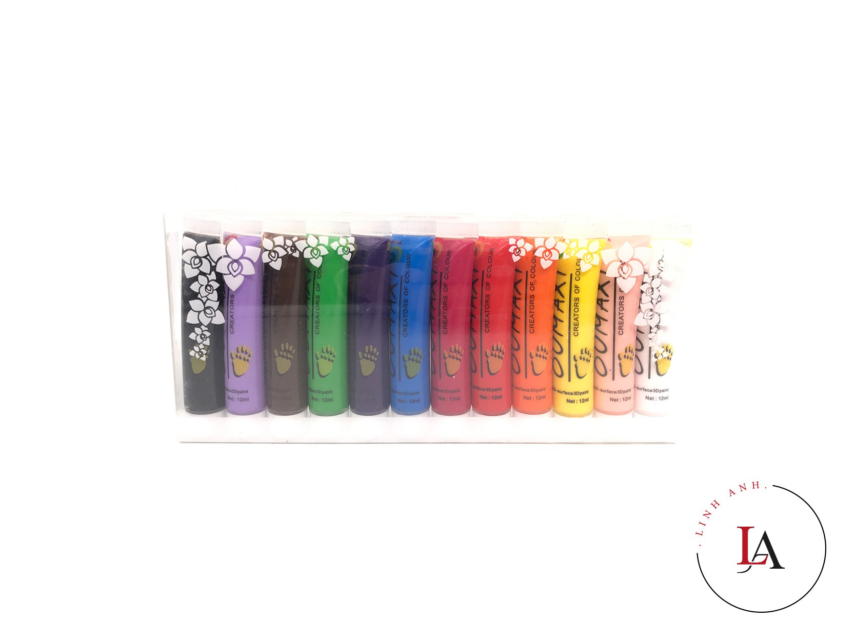 Mực vẽ Oumaxi 12ml (12tuýp/vỉ)